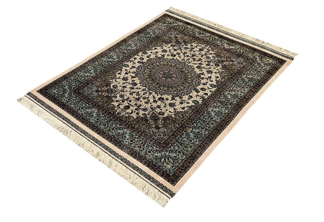 Double knotted Top quality silk Carpet Persian Qom