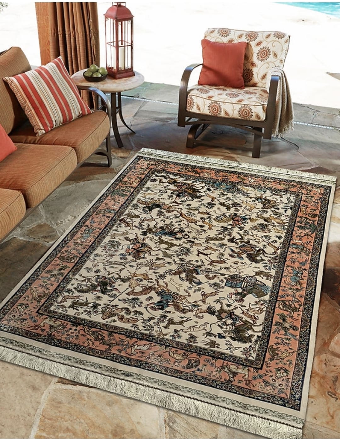 Pure Silk From Persian Qom Double knotted Top quality silk Carpet