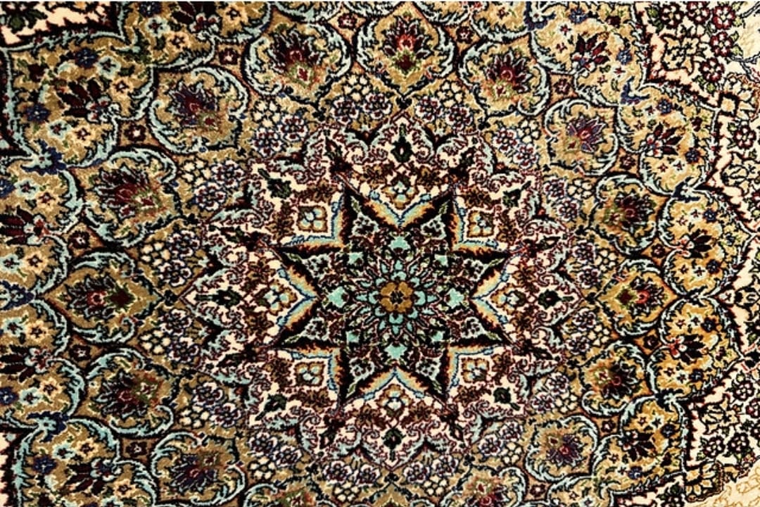 Double knotted Top quality silk Carpet Persian Qom