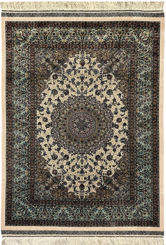 Double knotted Top quality silk Carpet Persian Qom