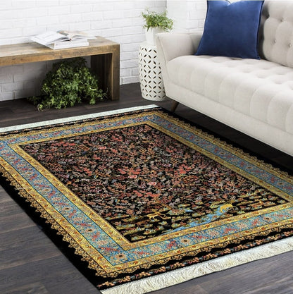 Persian Qom Silk Carpet two shade dark and light&nbsp;