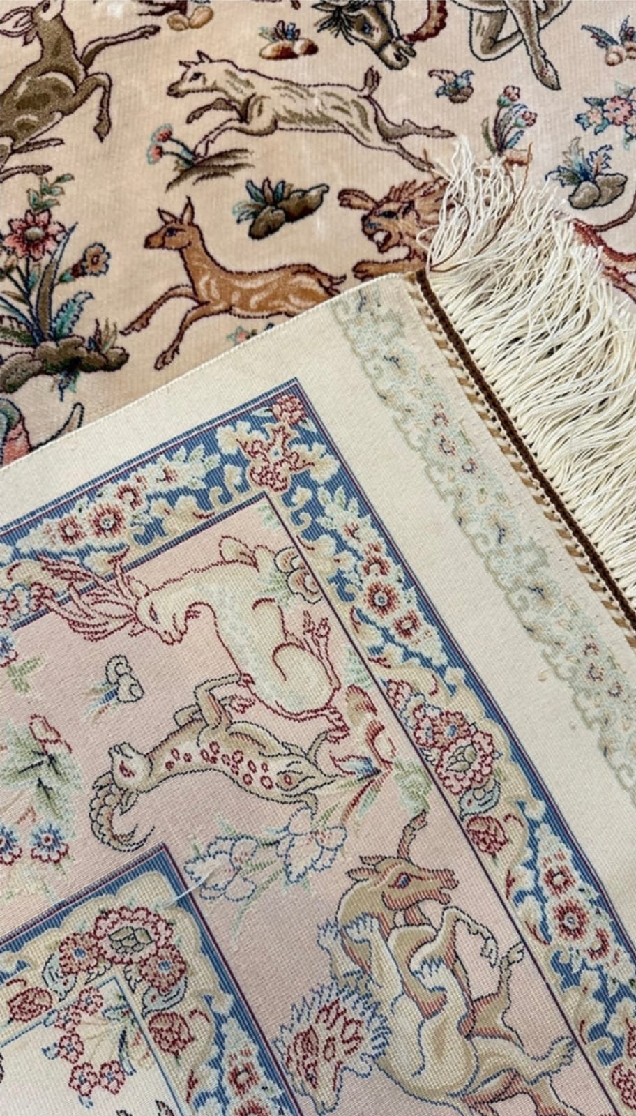 Pure Silk From Persian Qom Double knotted Top quality silk Carpet