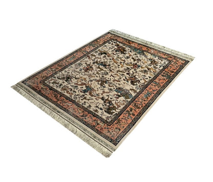 Pure Silk From Persian Qom Double knotted Top quality silk Carpet