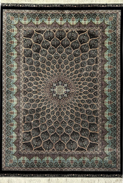 Persian Qom Double knotted Top quality silk Carpet